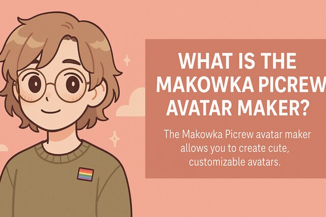 Cartoon avatar made with Makowka Picrew avatar maker in soft pastel tones.