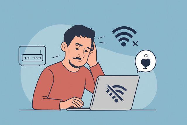 Frustrated user experiencing frequent internet disconnections.