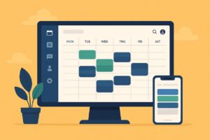 Schedow smart calendar interface on multiple devices.