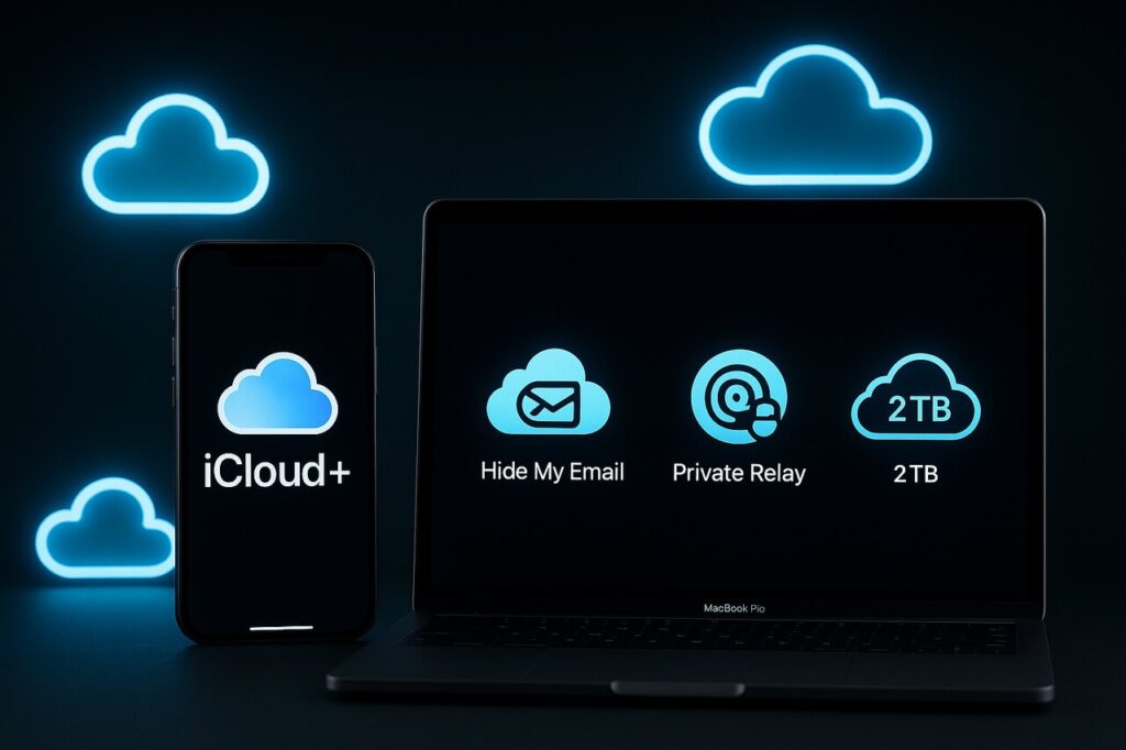iCloud+ Subscription Explained: Features, Privacy Enhancements, and Value for Apple Users Apple devices showing iCloud+ privacy and storage features