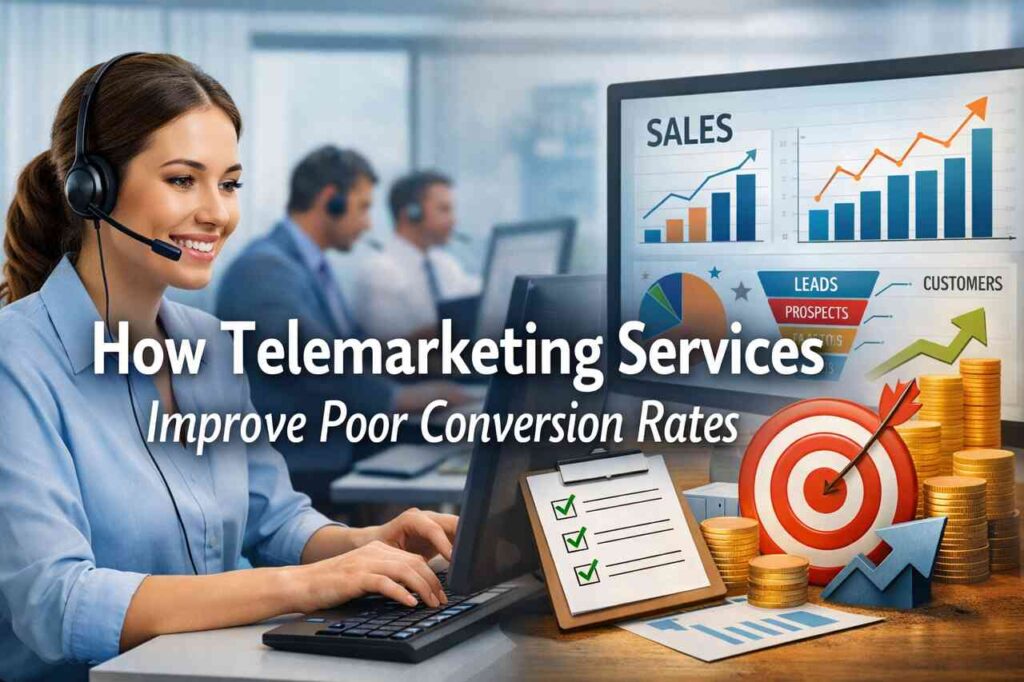 How Telemarketing Services Improve Poor Conversion Rates Telemarketing services improving sales conversion rates