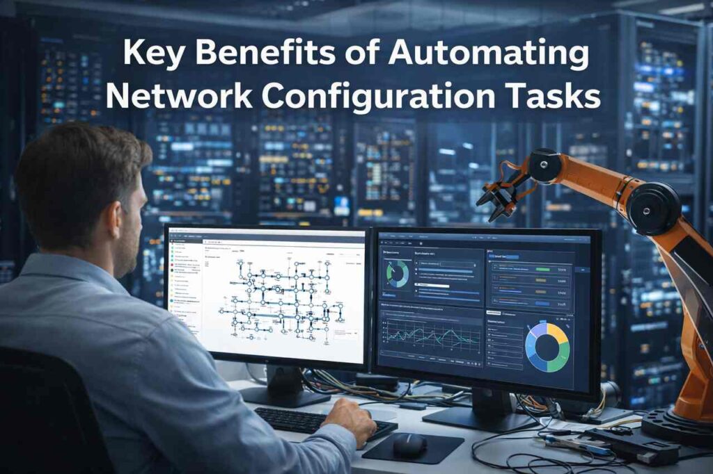 Key Benefits of Automating Network Configuration Tasks Automating network configuration tasks in a modern data center