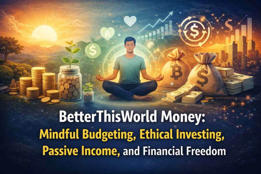 BetterThisWorld Money featured image with mindful budgeting and financial growth visuals