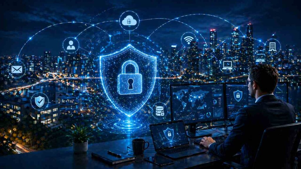 Adaptive network protection future business security image