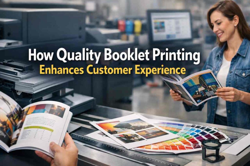 How Quality Booklet Printing Enhances Customer Experience Quality booklet printing improving customer experience with premium printed materials