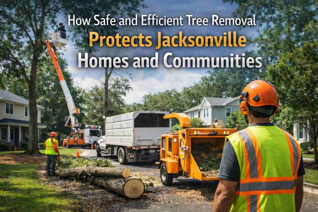Safe tree removal Jacksonville homes community protection image