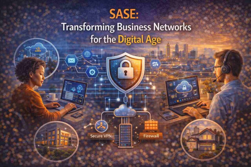 SASE transforming business networks digital age image