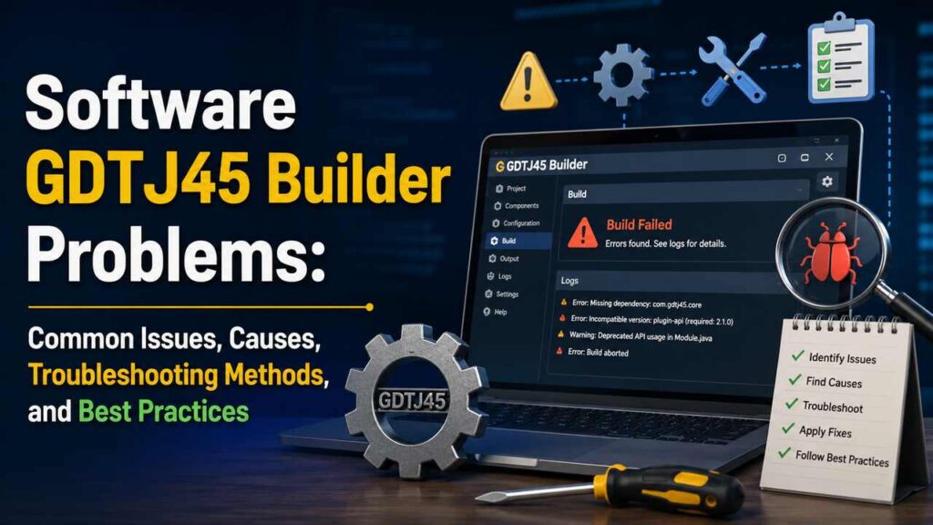 Software GDTJ45 Builder problems troubleshooting interface