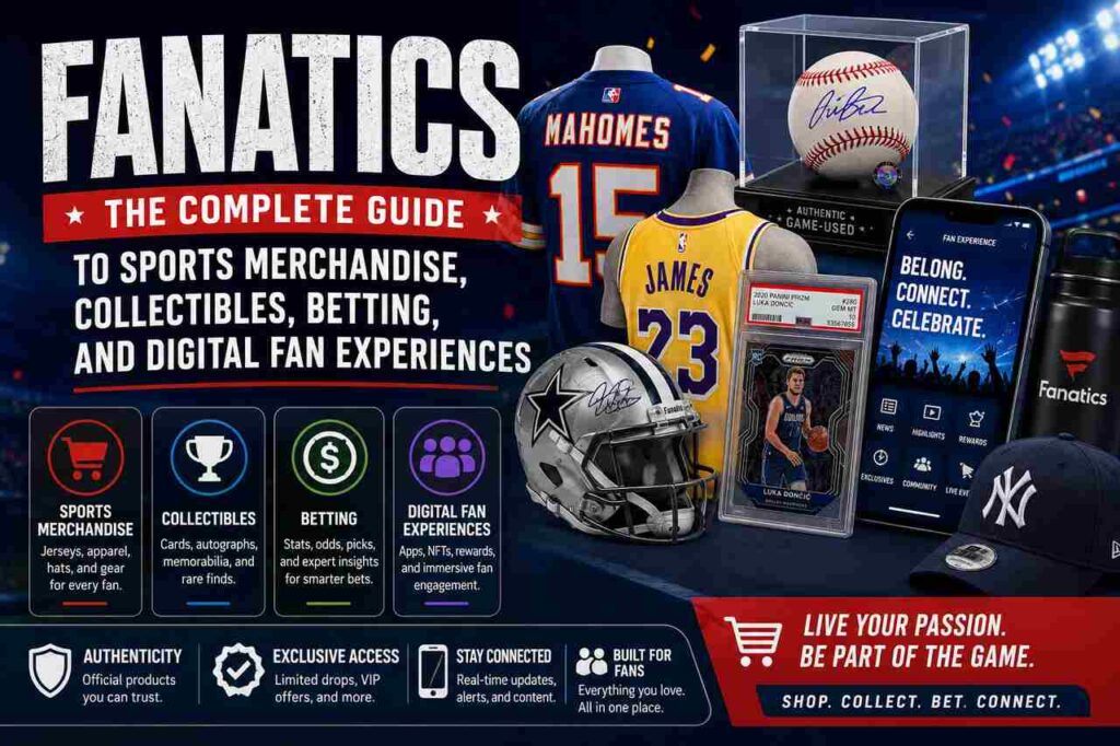 Fanatics: The Complete Guide to Sports Merchandise, Collectibles, Betting, and Digital Fan Experiences Fanatics sports merchandise, collectibles, betting, and digital fan experiences