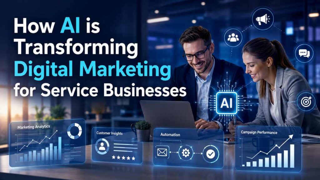 AI-powered digital marketing tools helping service businesses grow online