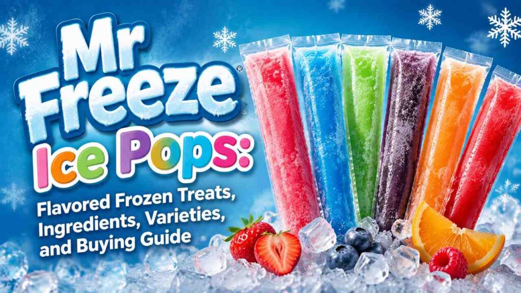 Mr Freeze Ice Pops assorted flavored frozen treats