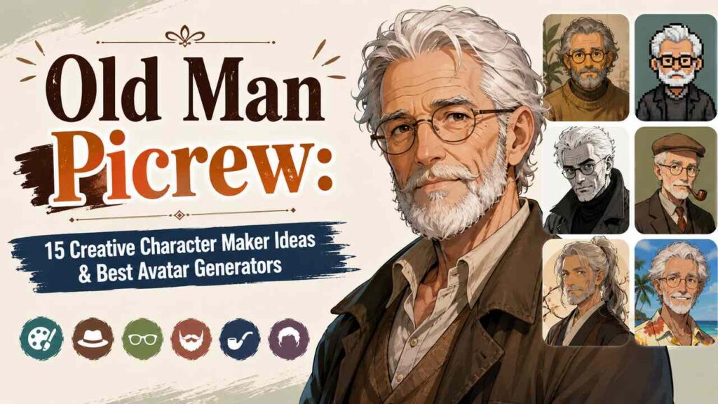 Old Man Picrew: 15 Creative Character Maker Ideas & Best Avatar Generators Old Man Picrew character maker ideas with elderly avatar examples