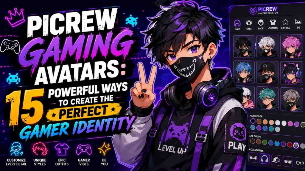 Picrew Gaming Avatars interface for creating a unique gamer identity