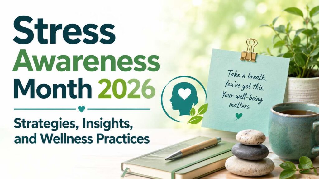 Stress Awareness Month 2026: Strategies, Insights, and Wellness Practices Person practicing meditation and mindfulness outdoors for Stress Awareness Month 2026