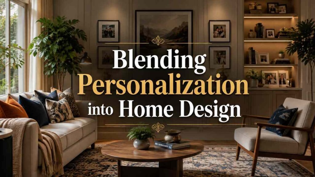 Blending Personalization into Home Design Personalized home design with custom décor and stylish living room elements.