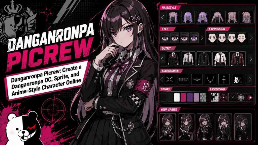 Danganronpa Picrew: Create a Danganronpa OC, Sprite, and Anime-Style Character Online Danganronpa Picrew OC, sprite, and anime-style character creator