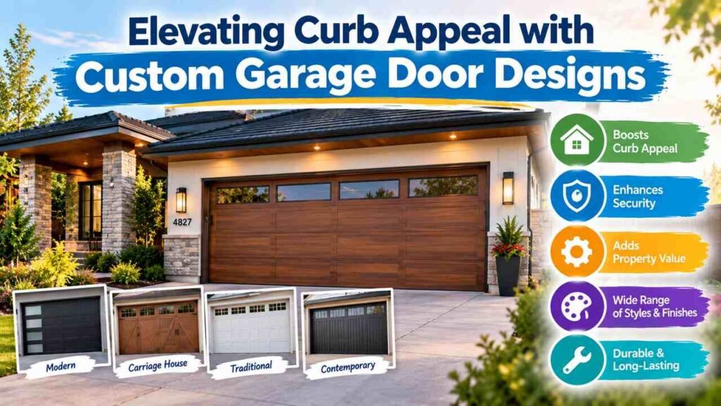 Transforming Your Home with Custom Garage Door Designs Custom garage door designs for curb appeal