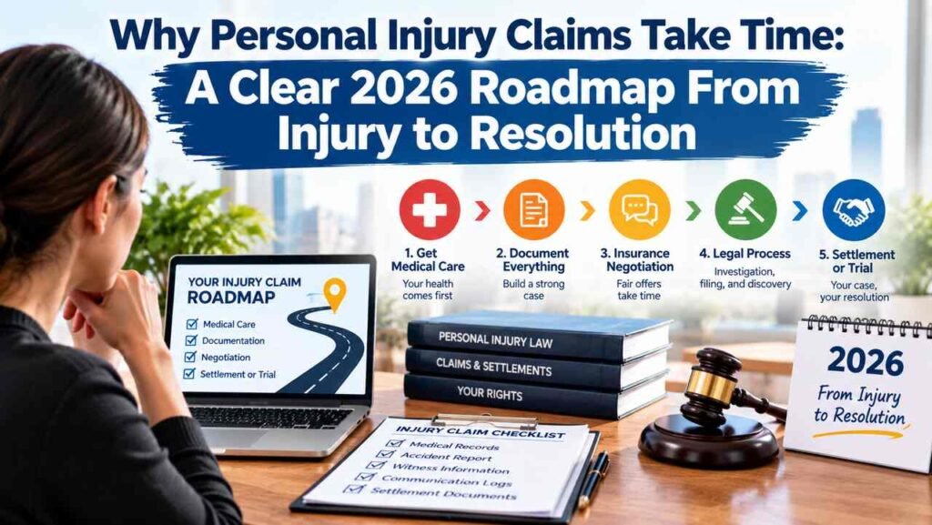 Personal injury claims roadmap from injury to resolution
