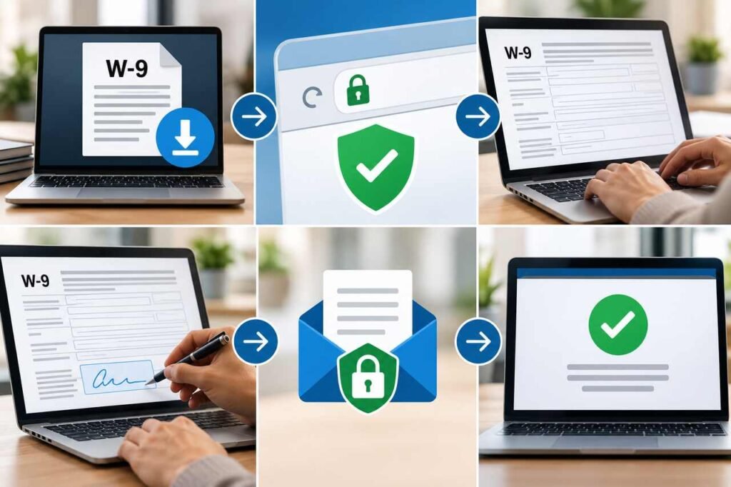 - Securely completing fillable W9 forms online